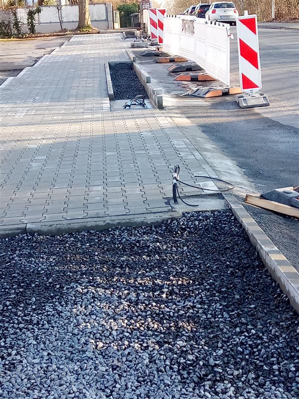 Unterbau für eine neue Pflasterfläche