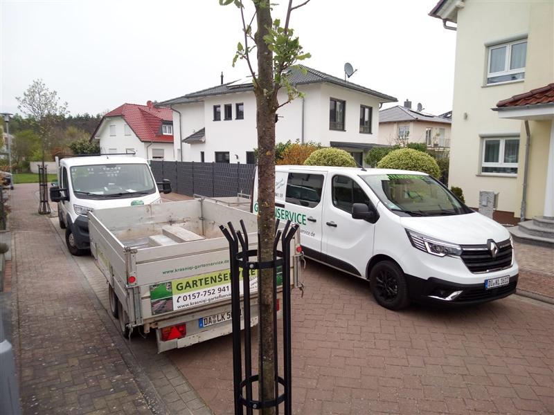 Unser Fuhrpark vor Ort